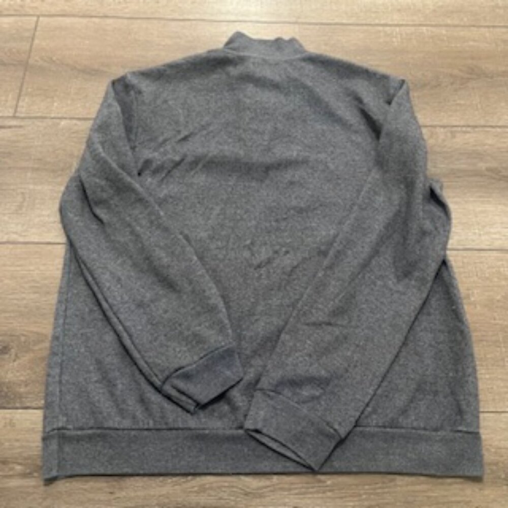 Alfani Men's Quarter Zip Pullover Sweater Size Large Gray Knit lightweight layer - Picture 12 of 13